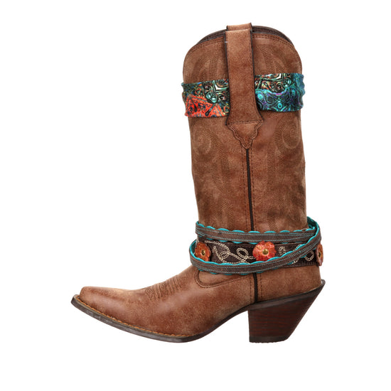 Durango Ladies Crush Accessorize Brown Western Boot DCRD145