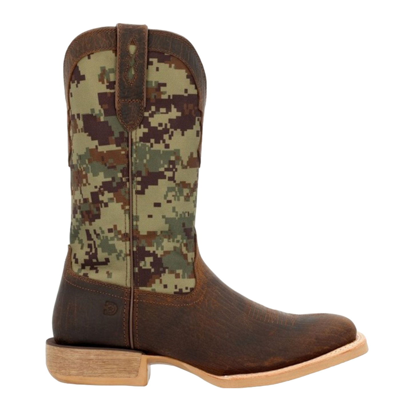 Durango Men's Rebel Pro™ Green Digi Camo & Hickory Brown Western Boot DDB0396