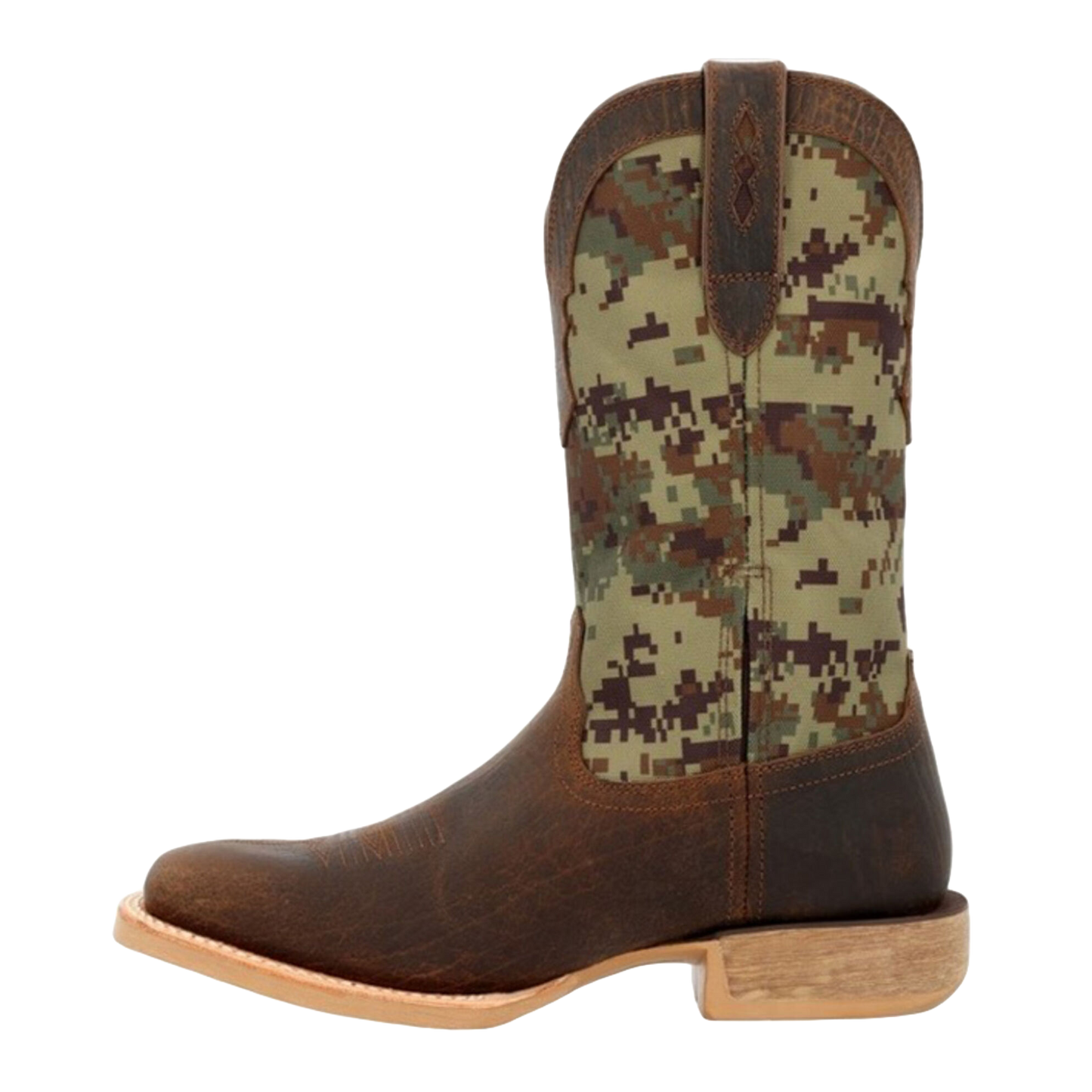 Durango Men's Rebel Pro™ Green Digi Camo & Hickory Brown Western Boot DDB0396