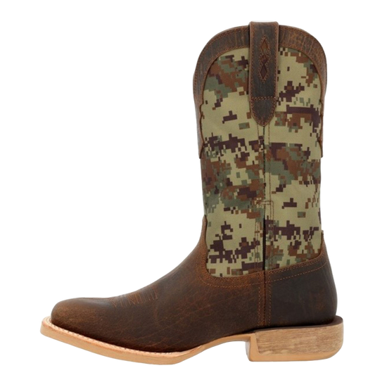 Durango Men's Rebel Pro™ Green Digi Camo & Hickory Brown Western Boot DDB0396