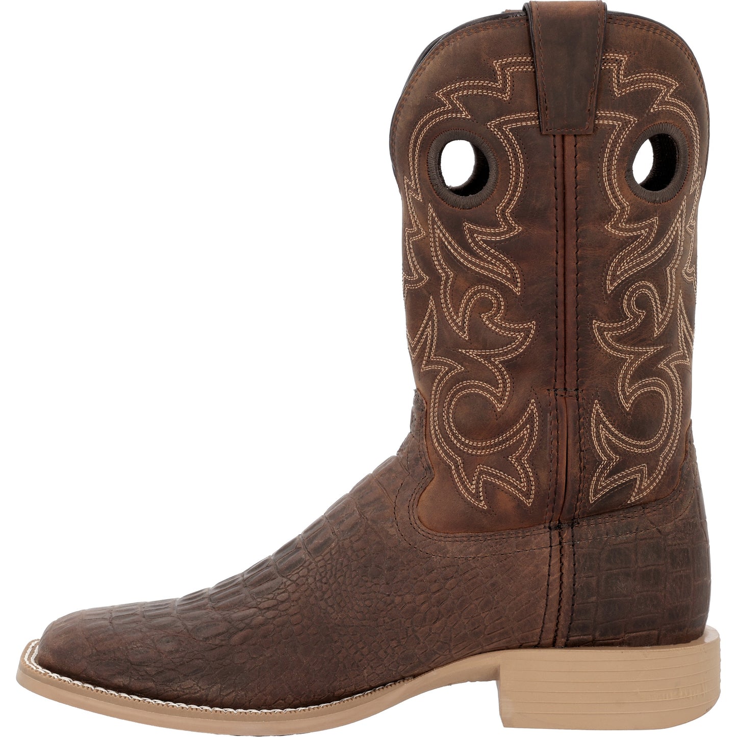 Durango Men's Shyloh Nicotine Croc Print 11" Western Boot DDB0530