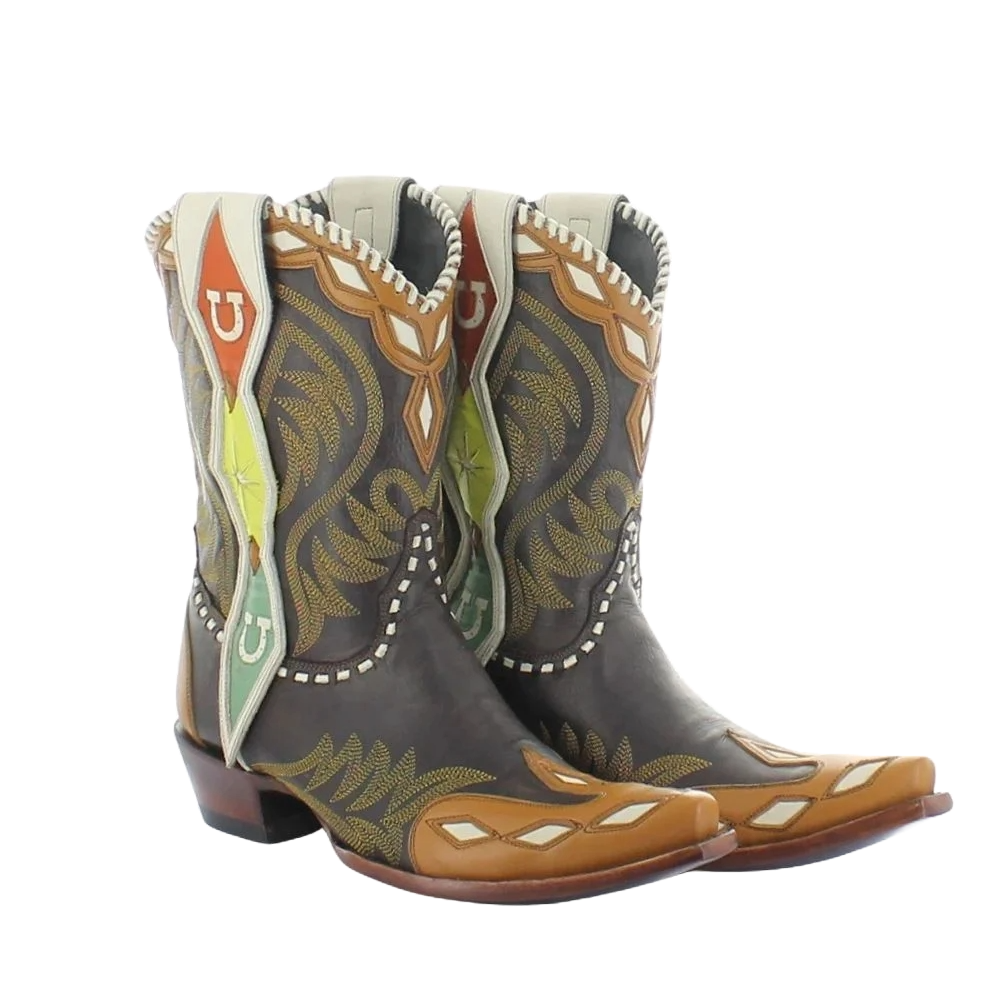 Double D Ranch Ladies Atomic Ranch Chocolate Cayuse Boots DDL1070-1