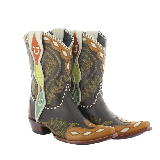 Double D Ranch Ladies Atomic Ranch Chocolate Cayuse Boots DDL1070-1