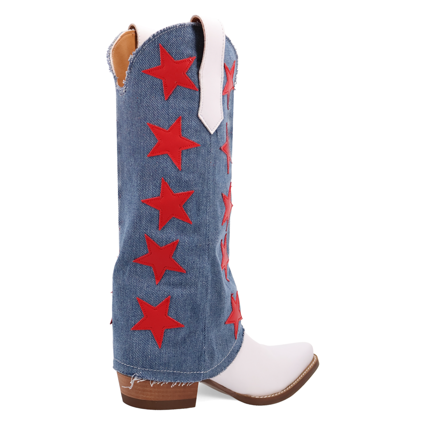 Dingo Ladies Glory Days White Leather Boot DI1776-MU