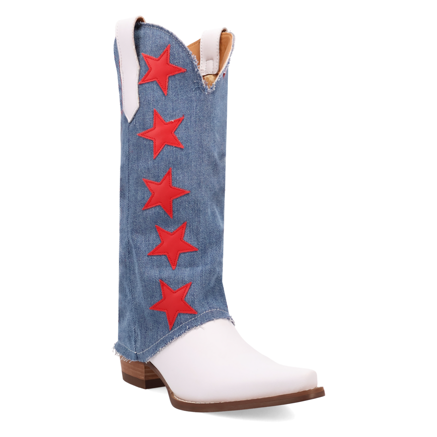 Dingo Ladies Glory Days White Leather Boot DI1776-MU