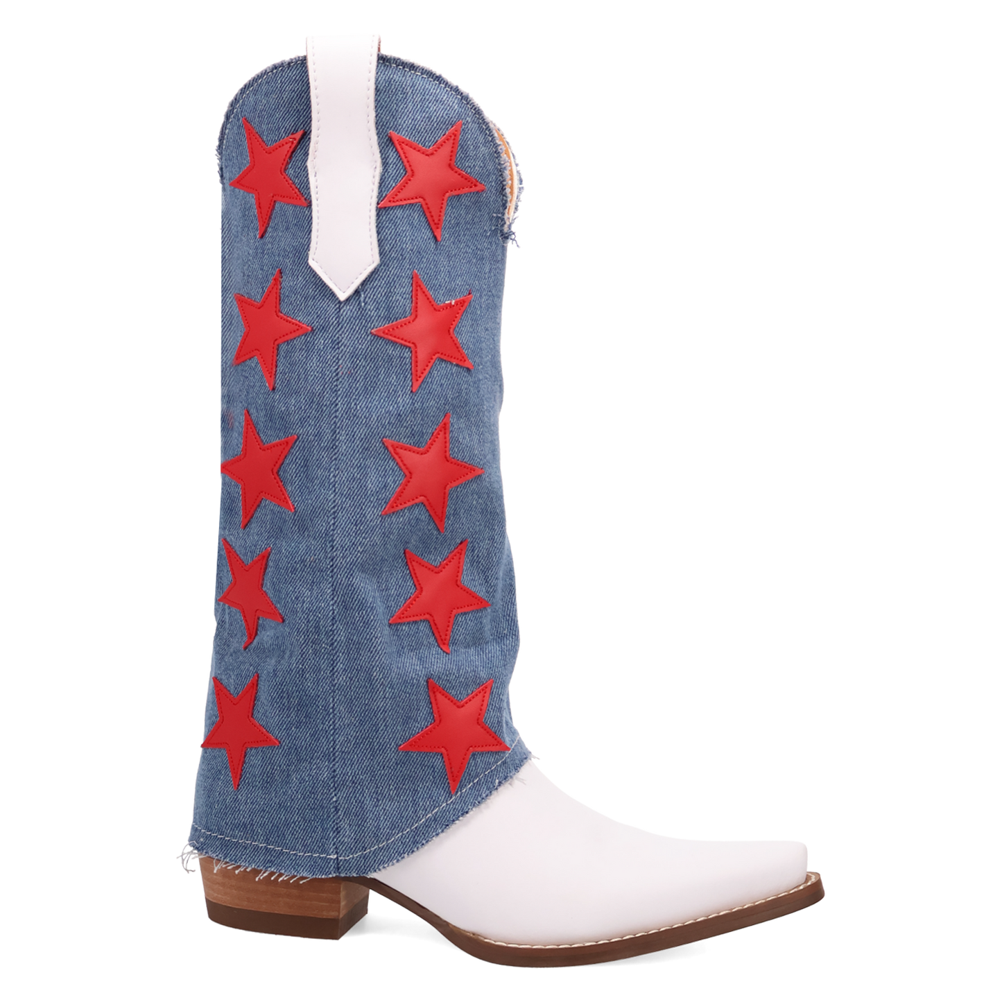 Dingo Ladies Glory Days White Leather Boot DI1776-MU