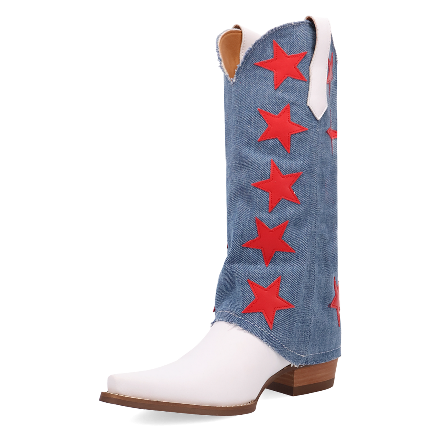 Dingo Ladies Glory Days White Leather Boot DI1776-MU