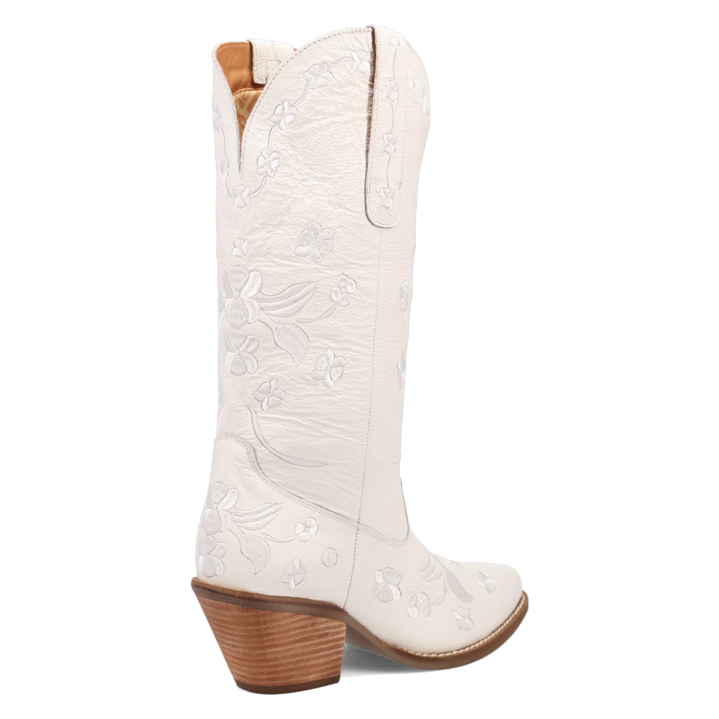 Dingo Ladies Love Bug White Leather Boots DI2182-WH