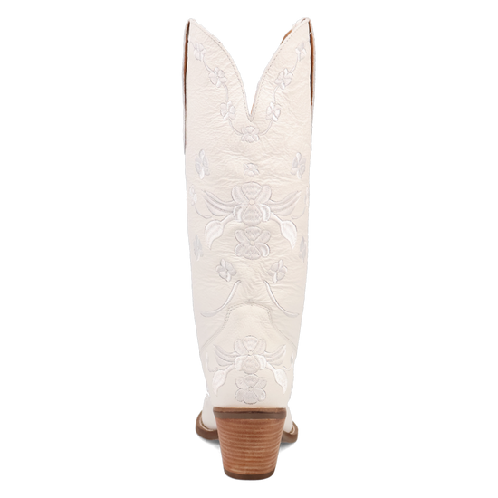 Dingo Ladies Love Bug White Leather Boots DI2182-WH