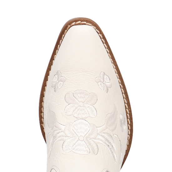 Dingo Ladies Love Bug White Leather Boots DI2182-WH