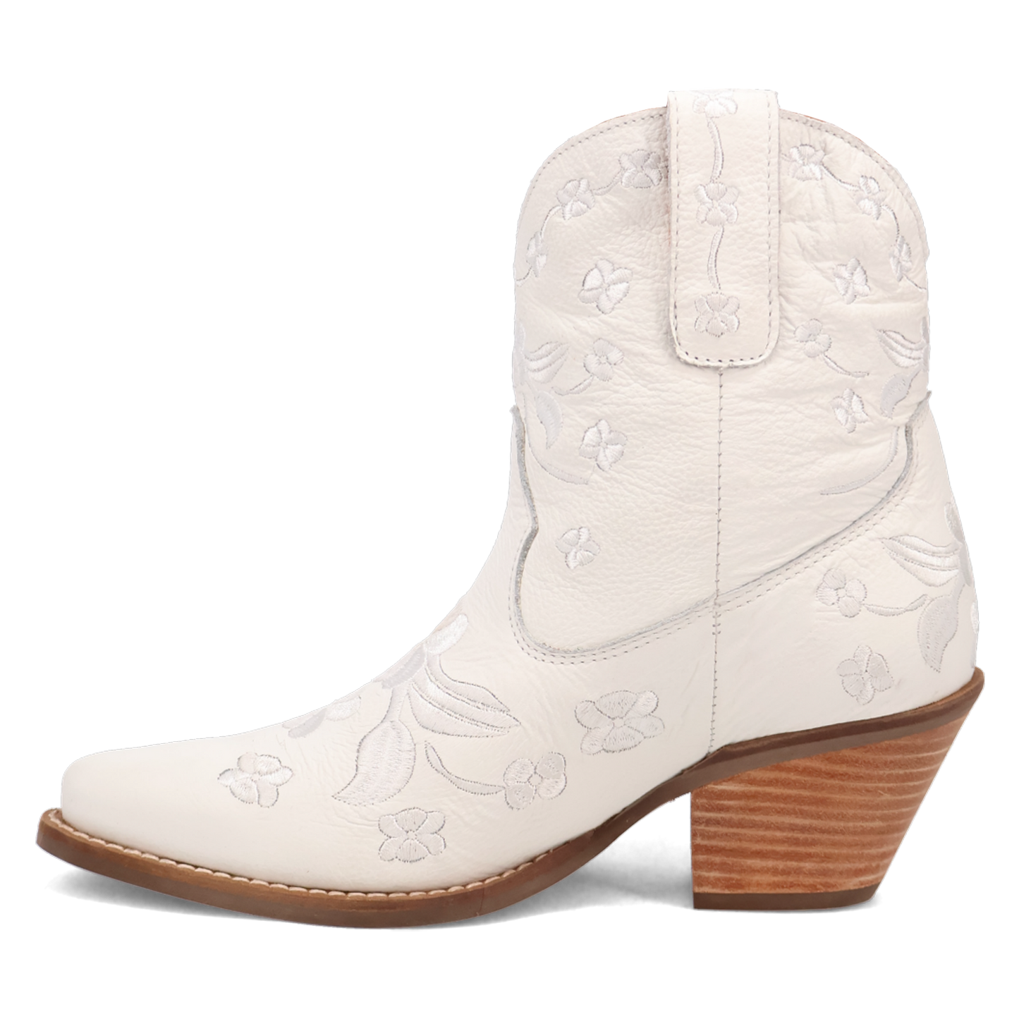 Dingo Ladies Sweetheart White Leather Booties DI2183-WH