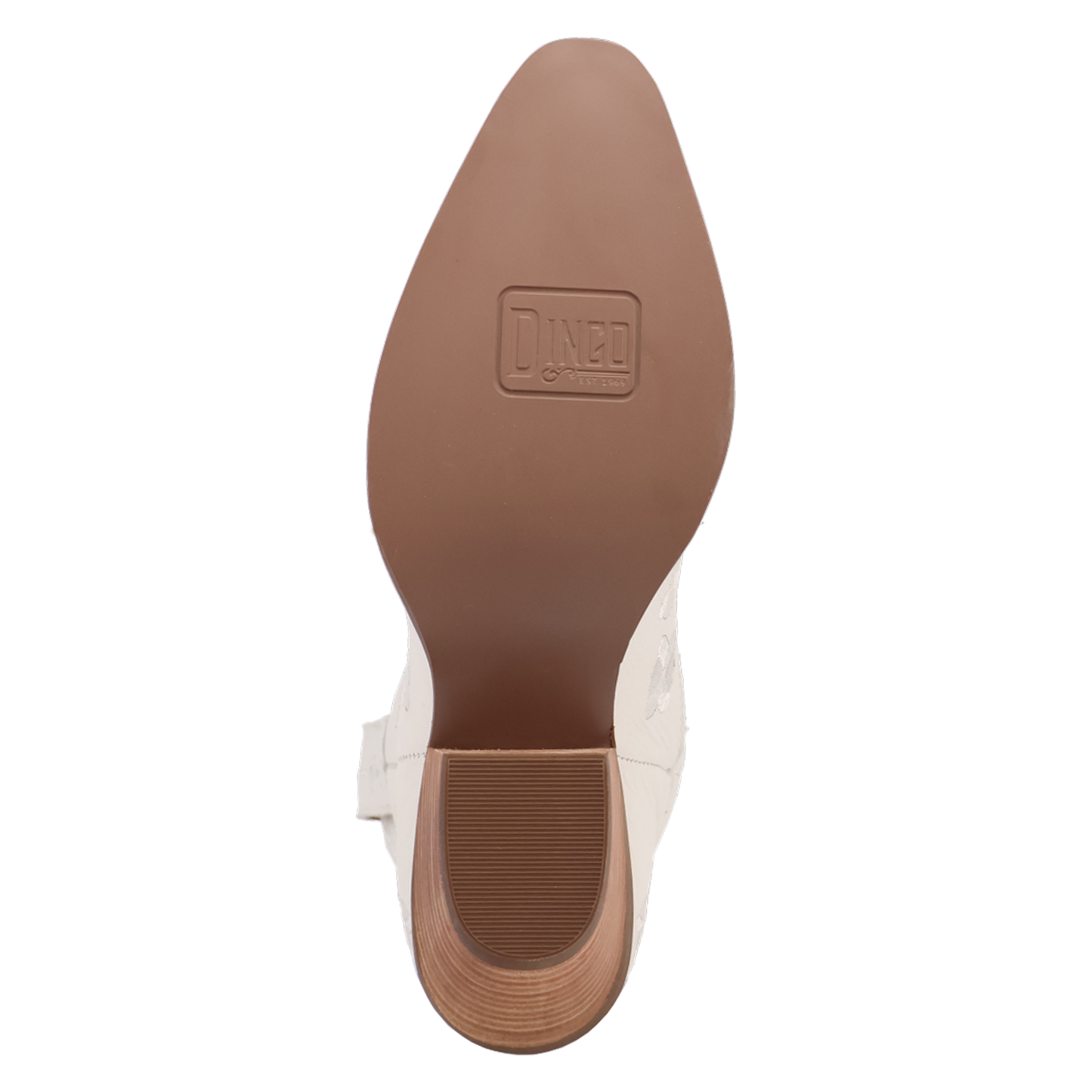 Dingo Ladies Sweetheart White Leather Booties DI2183-WH