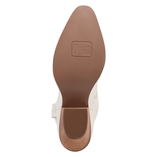Dingo Ladies Sweetheart White Leather Booties DI2183-WH
