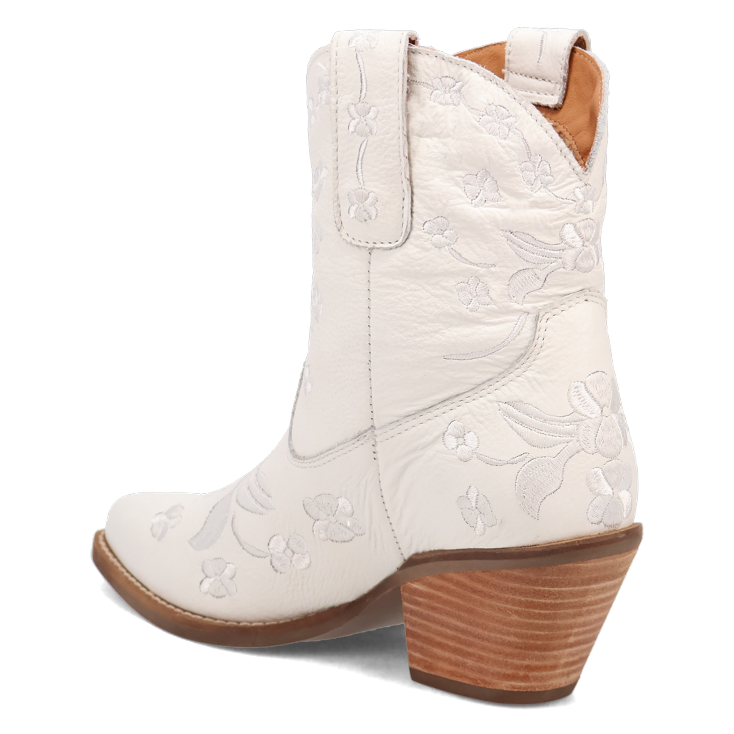Dingo Ladies Sweetheart White Leather Booties DI2183-WH