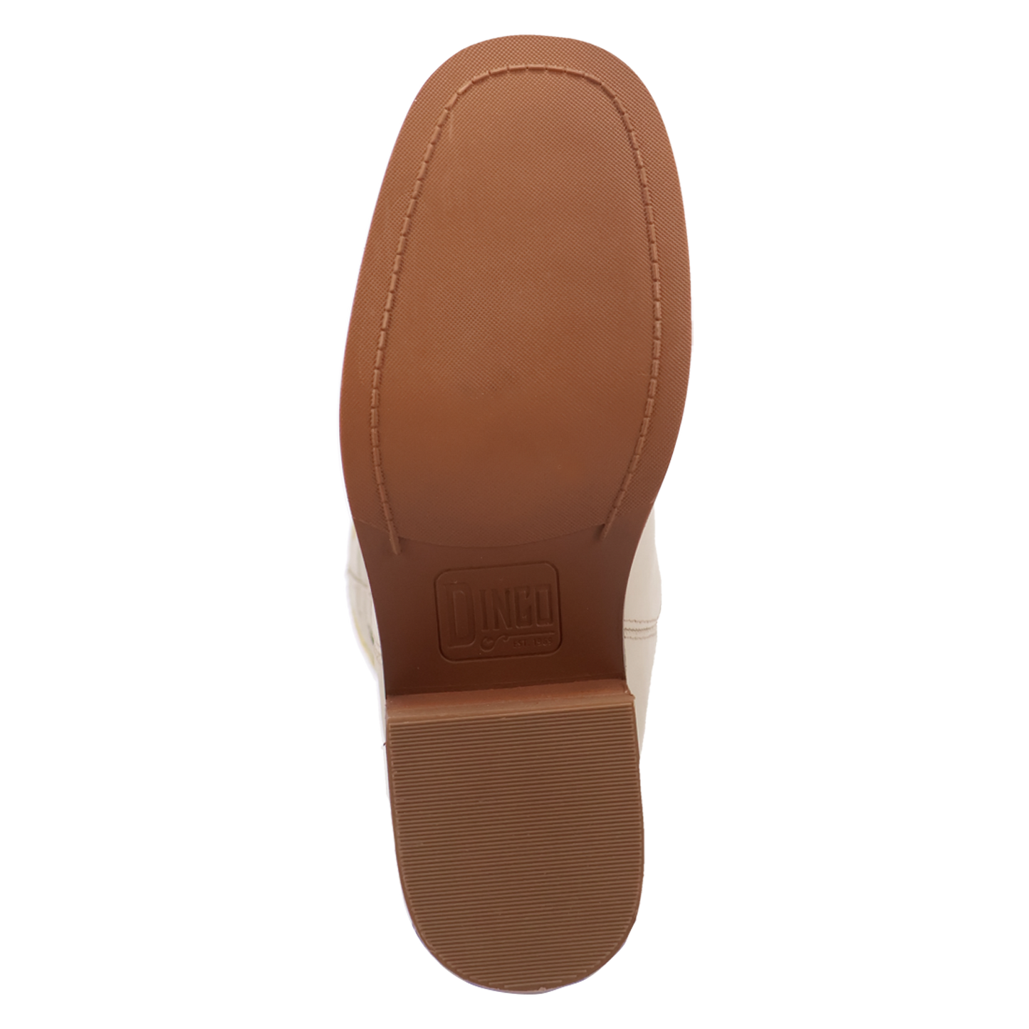 Dingo Ladies Bloom White Round Toe Leather Boot DI2378-WH