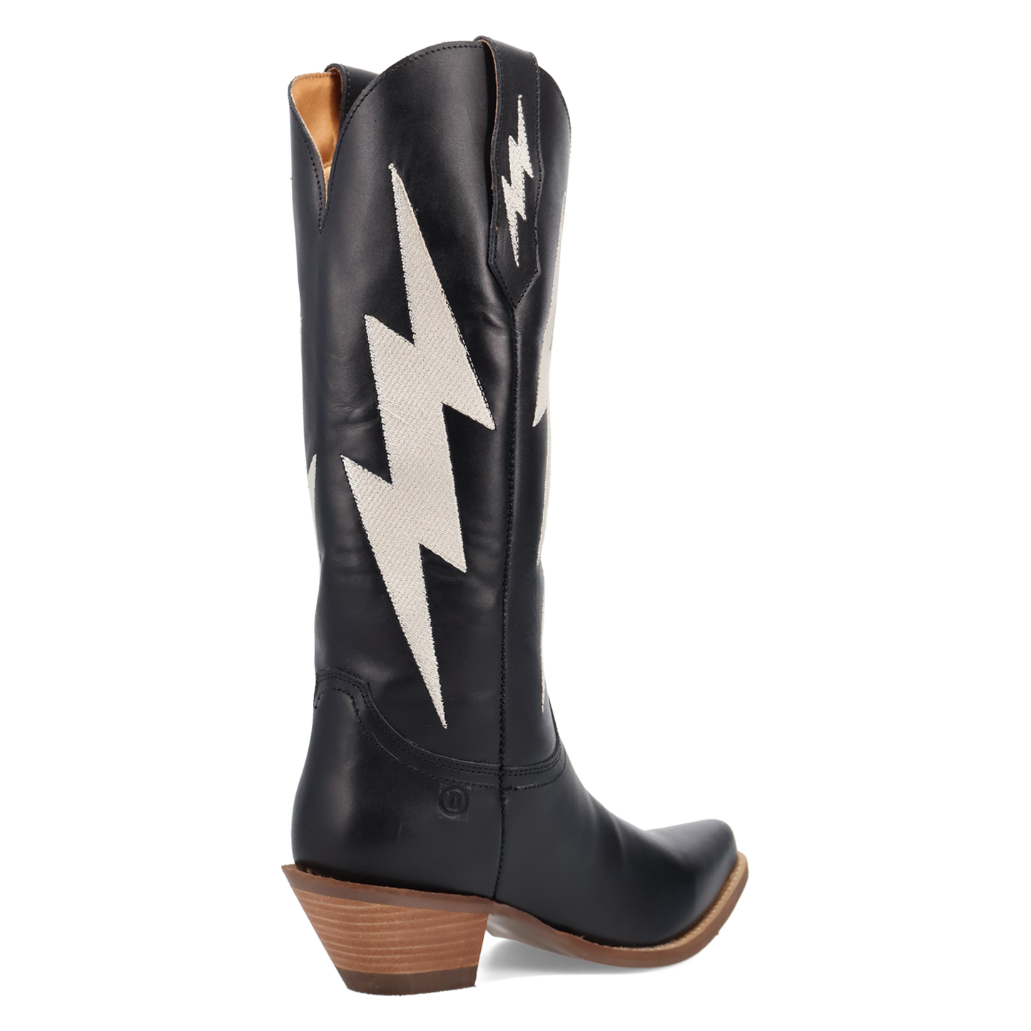 Dingo Ladies Black Thunderbolt Snip Toe Leather Boot DI2384-BK
