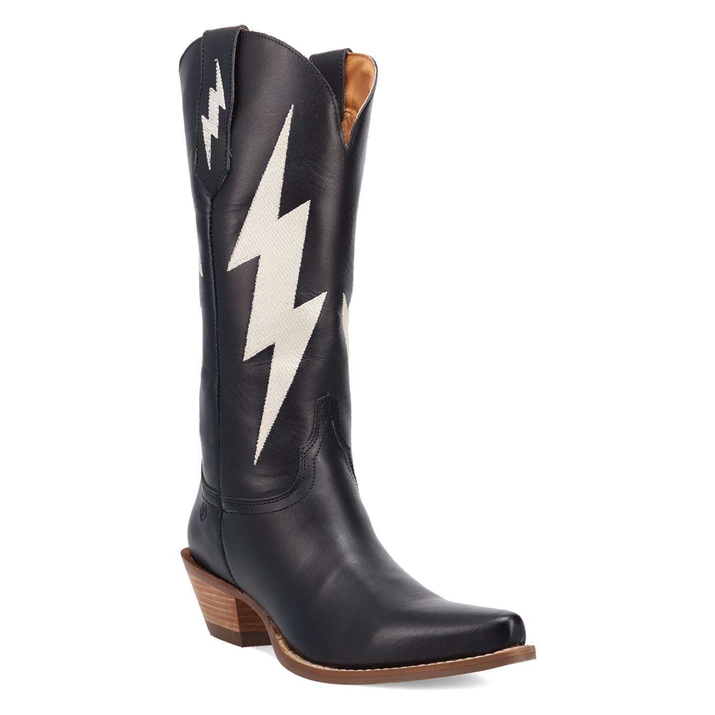 Dingo Ladies Black Thunderbolt Snip Toe Leather Boot DI2384-BK
