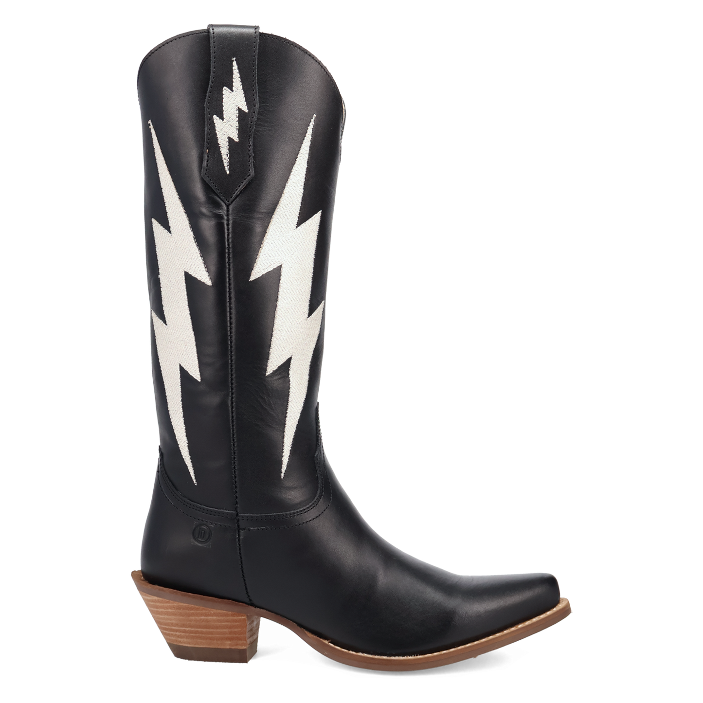 Dingo Ladies Black Thunderbolt Snip Toe Leather Boot DI2384-BK