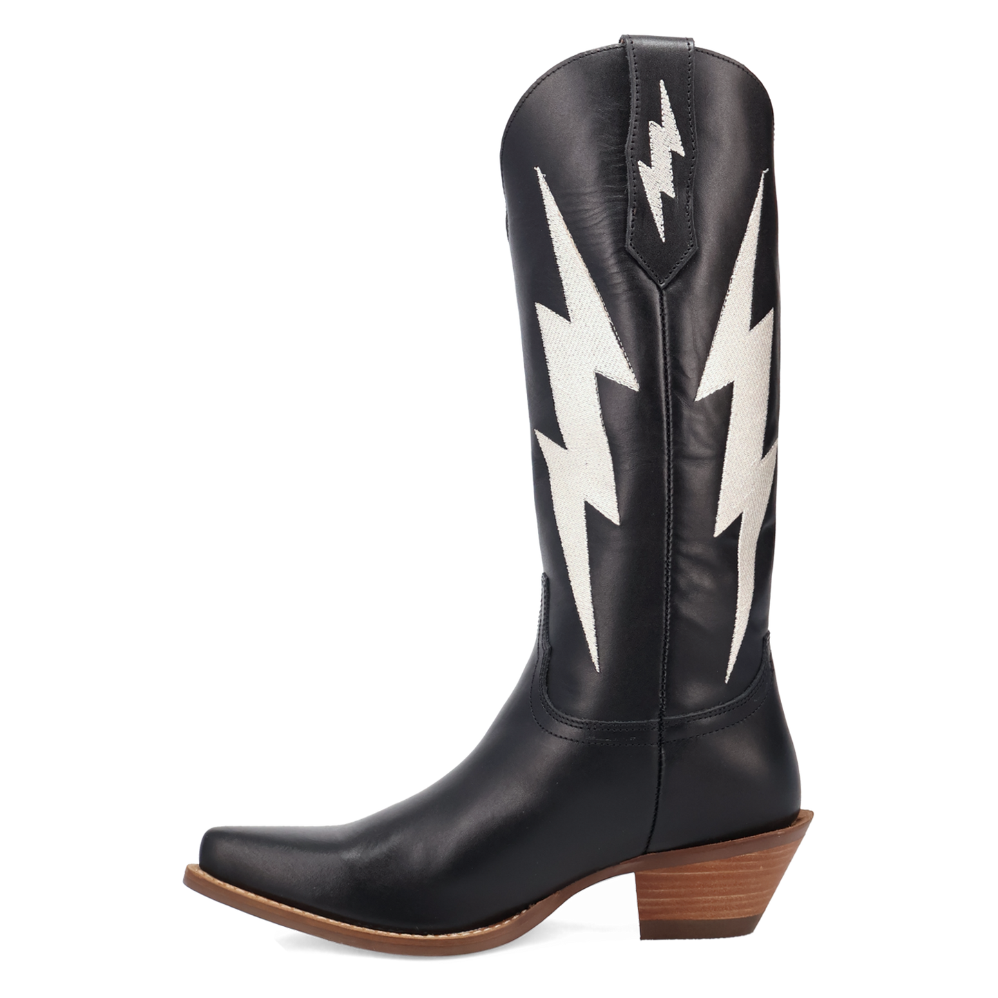 Dingo Ladies Black Thunderbolt Snip Toe Leather Boot DI2384-BK