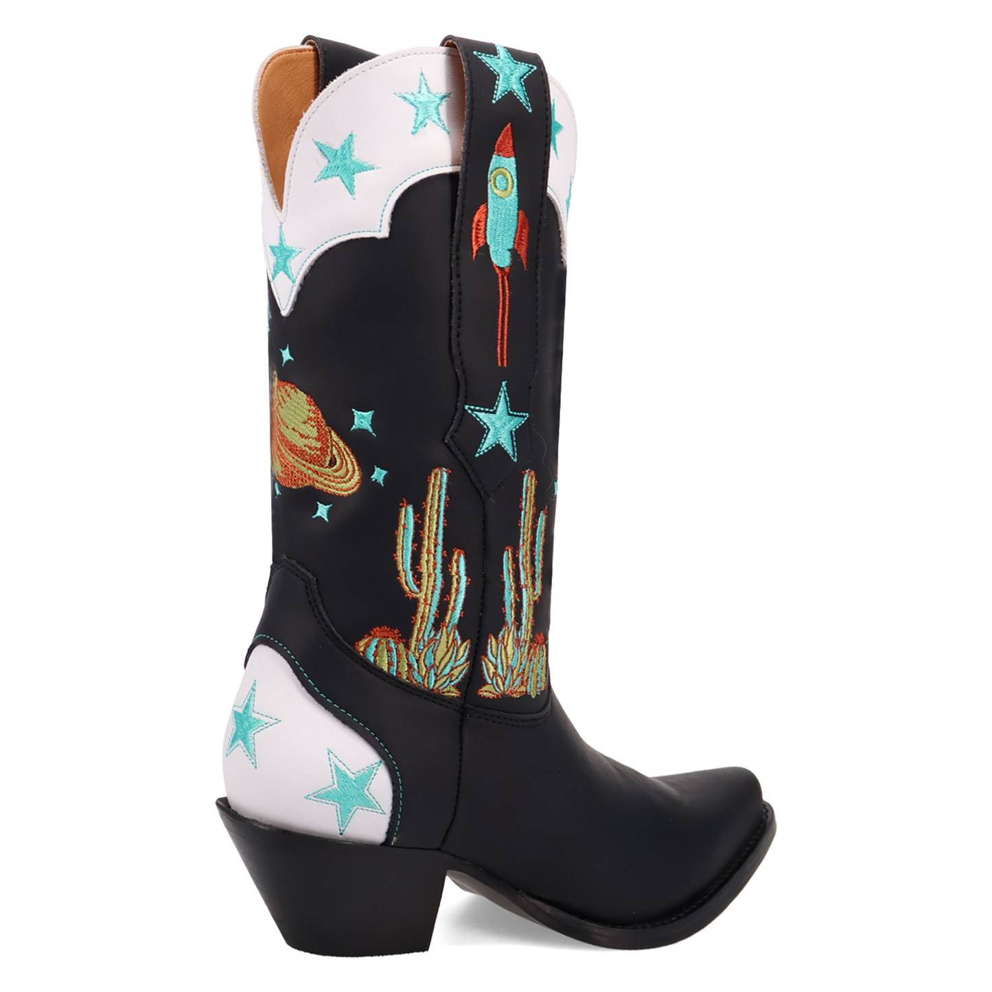 Dingo Ladies Space Cowgirl Black Leather Western Boot DI2396-BK