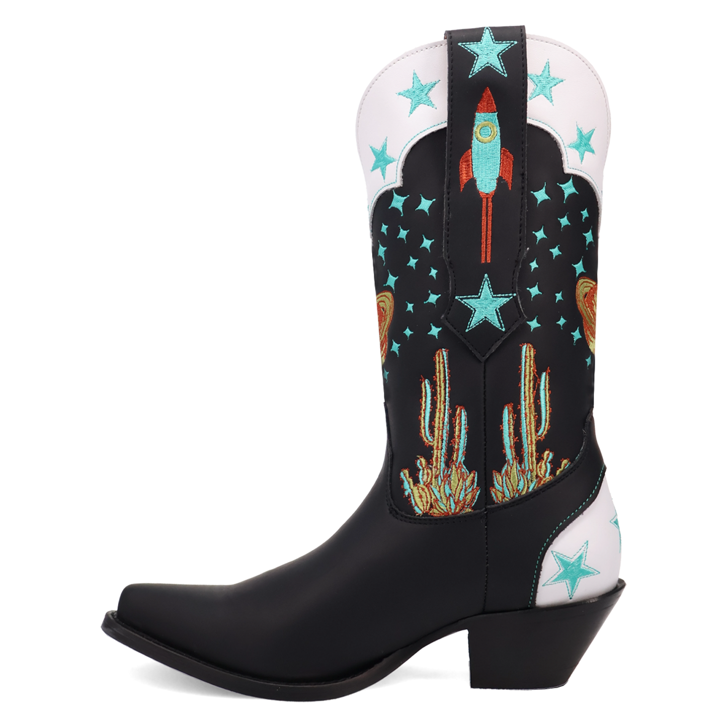 Dingo Ladies Space Cowgirl Black Leather Western Boot DI2396-BK