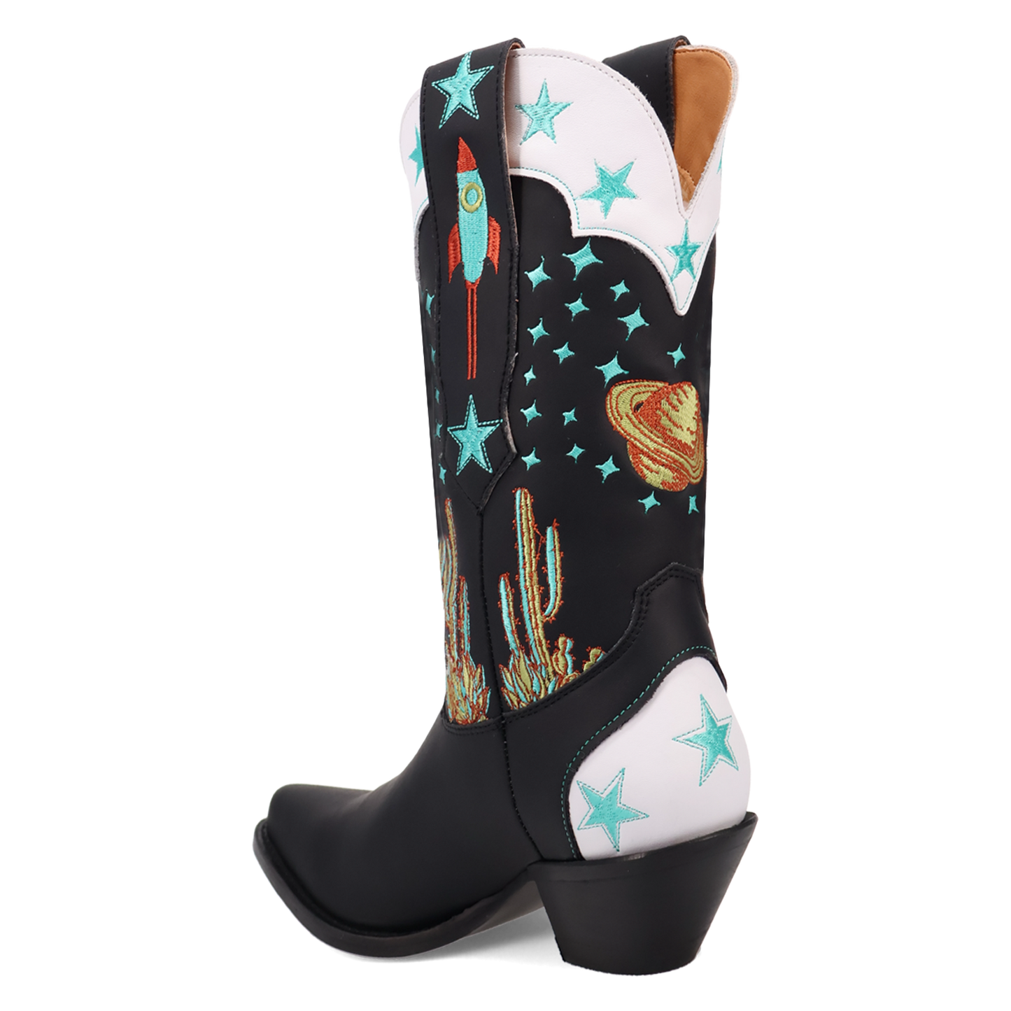 Dingo Ladies Space Cowgirl Black Leather Western Boot DI2396-BK