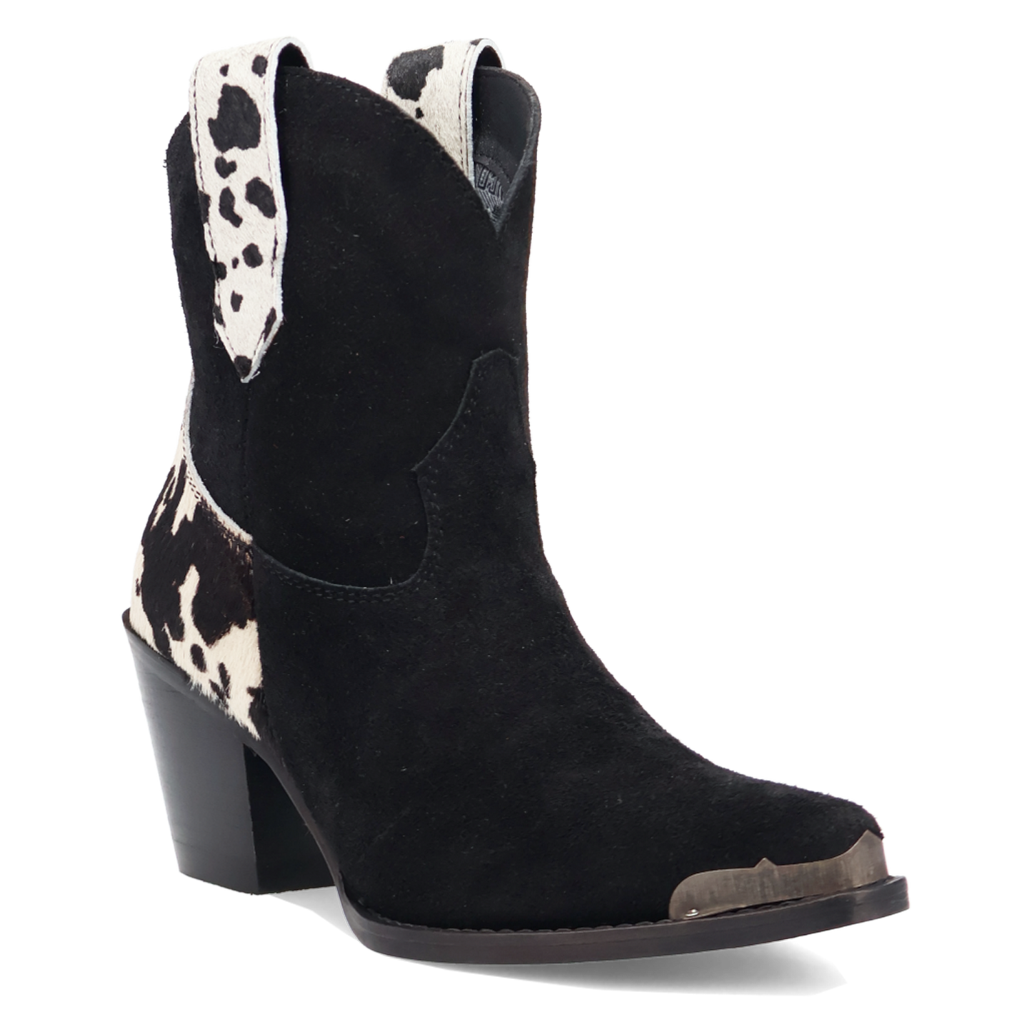 Dingo Ladies Texas Charm Black Suede Leather Bootie DI2399-BK