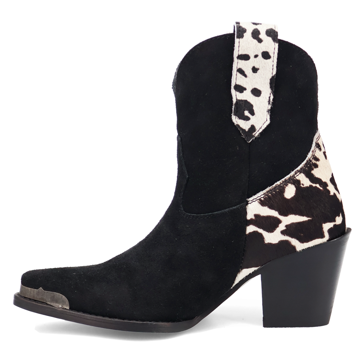 Dingo Ladies Texas Charm Black Suede Leather Bootie DI2399-BK