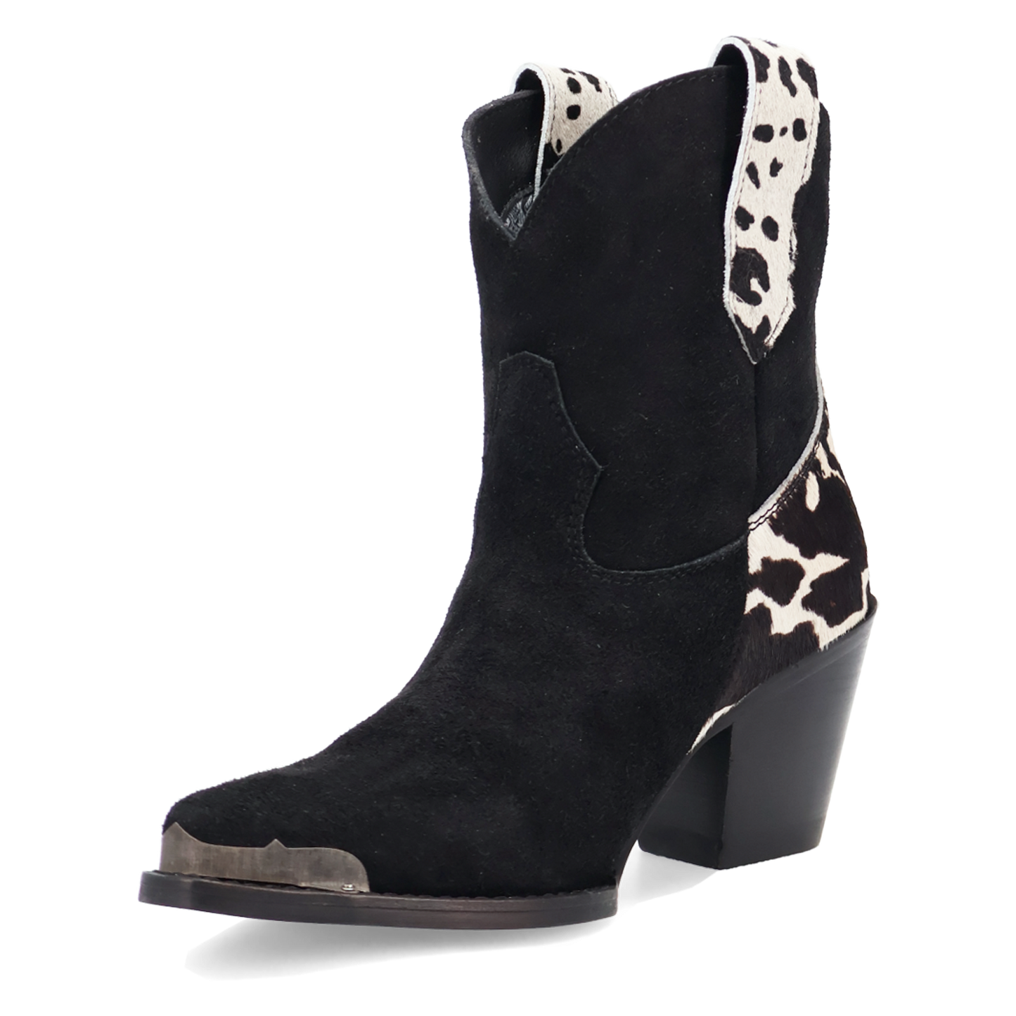 Dingo Ladies Texas Charm Black Suede Leather Bootie DI2399-BK