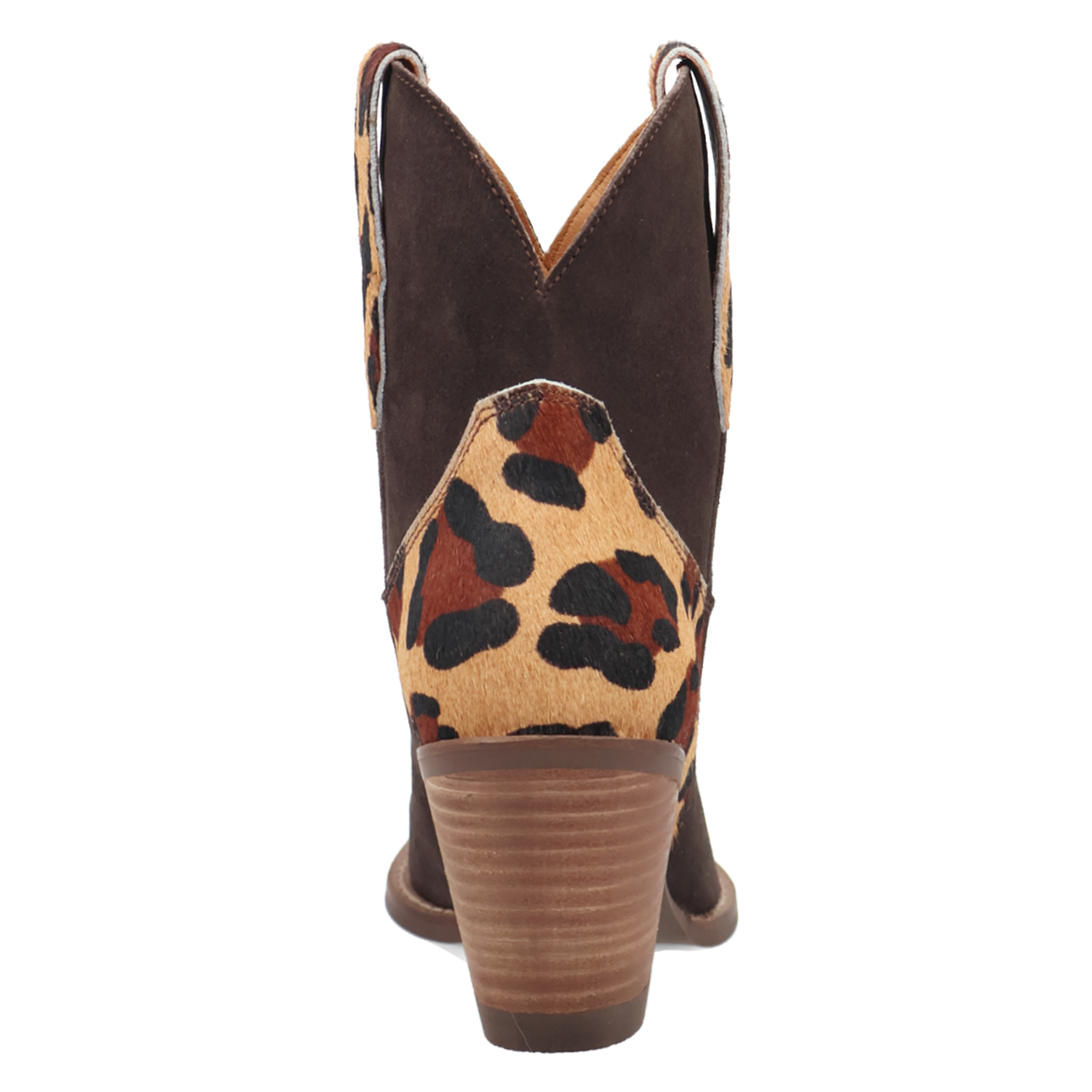 Dingo Ladies Texas Charm Brown Suede Leather Snip Toe Bootie DI2399-BN