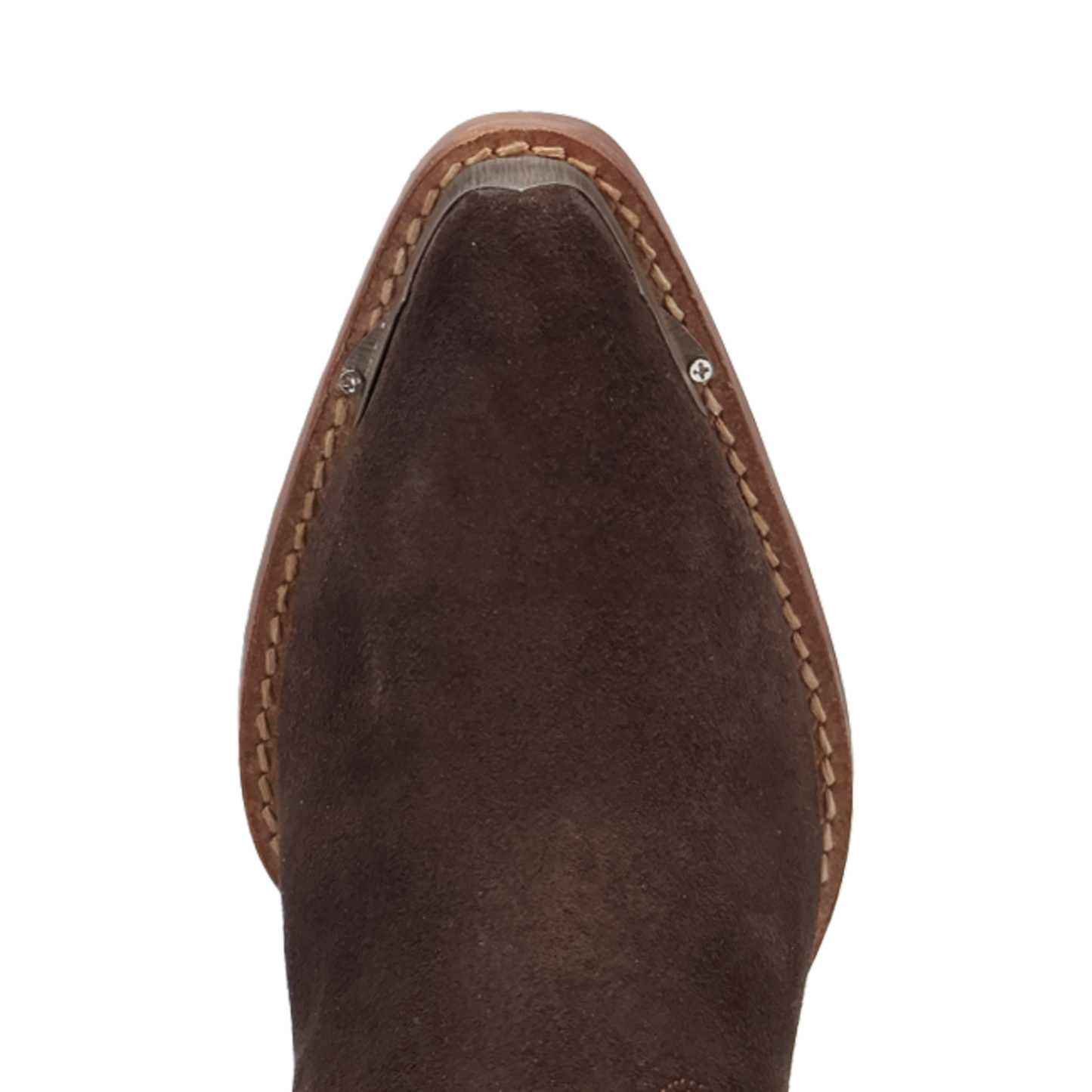 Dingo Ladies Texas Charm Brown Suede Leather Snip Toe Bootie DI2399-BN