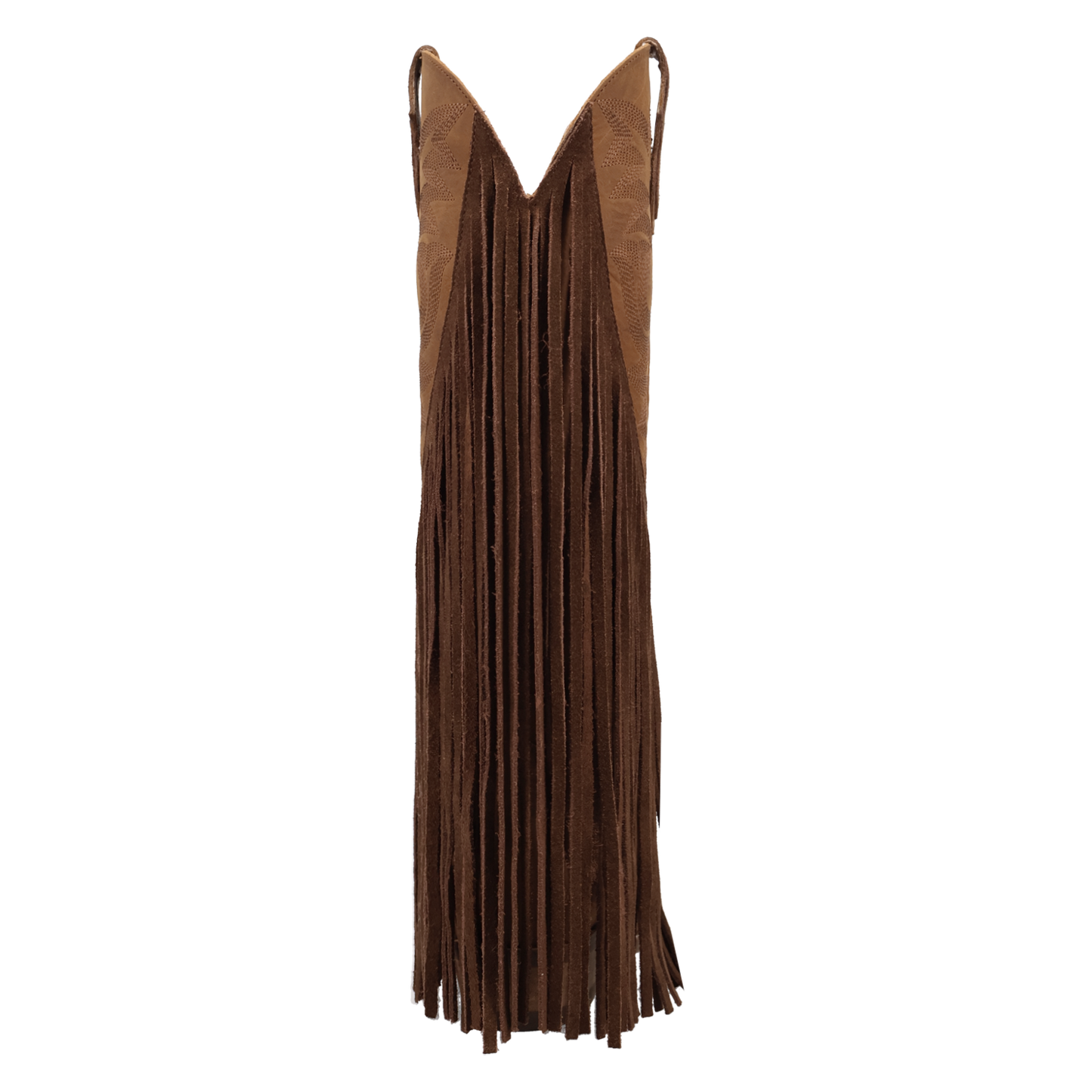 Dingo Ladies Walk West Brown Leather Fringe Tall Western Boot DI2450-BN