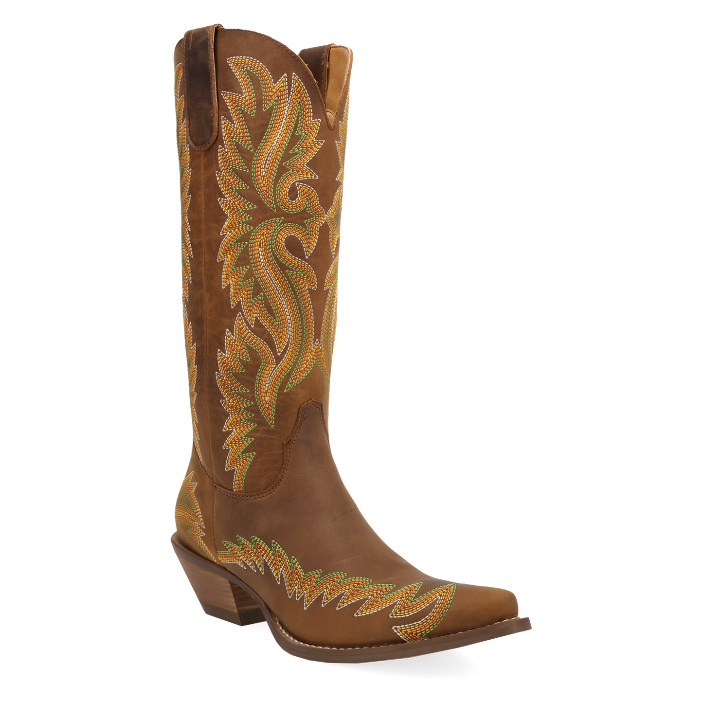 Dingo Ladies Lantana Brown Leather Western Boot DI2455-BN