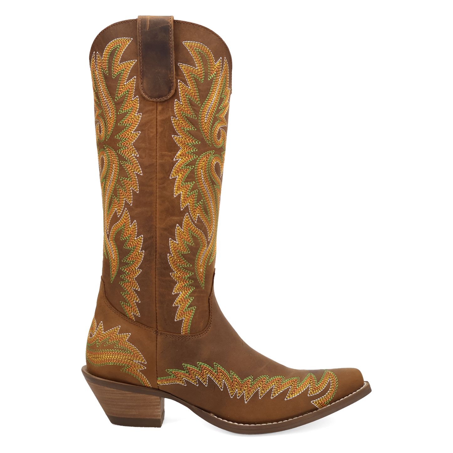 Dingo Ladies Lantana Brown Leather Western Boot DI2455-BN