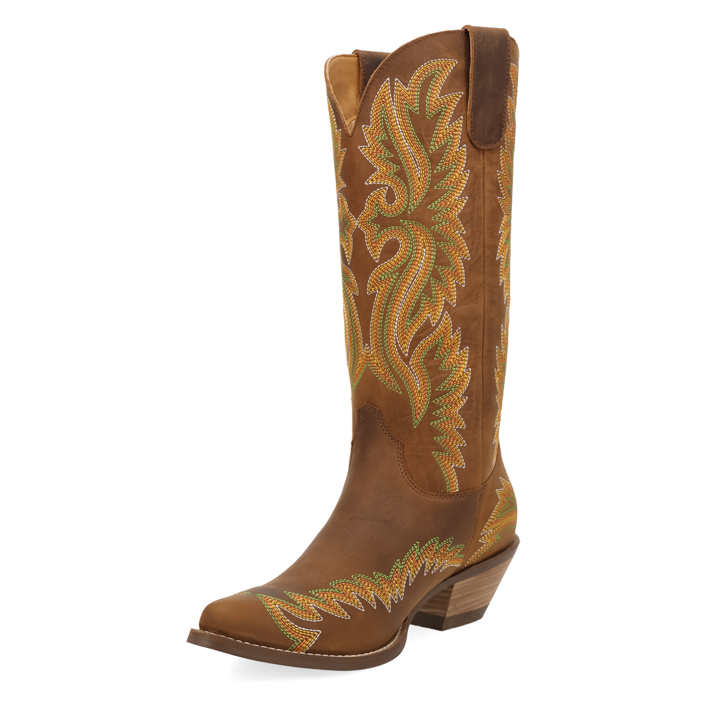 Dingo Ladies Lantana Brown Leather Western Boot DI2455-BN
