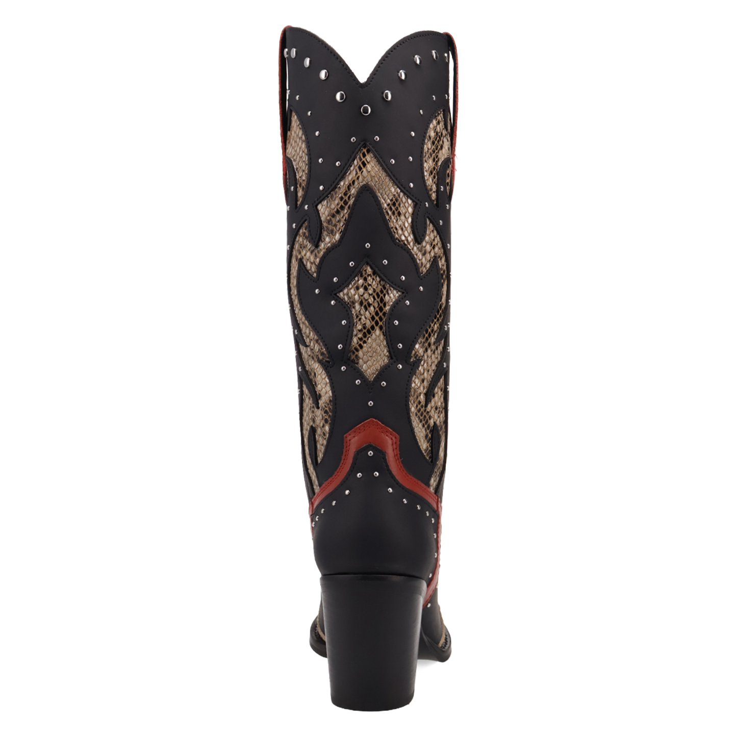 Dingo Ladies Untamed Black Snake Print Leather Boot DI2463-BK
