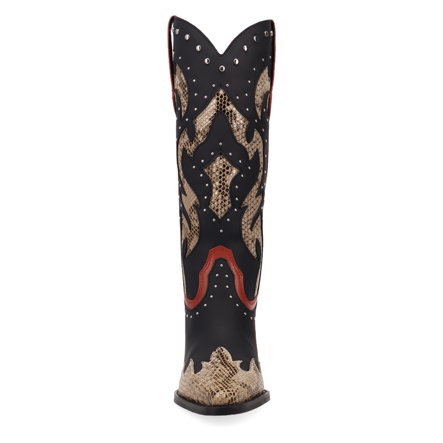 Dingo Ladies Untamed Black Snake Print Leather Boot DI2463-BK