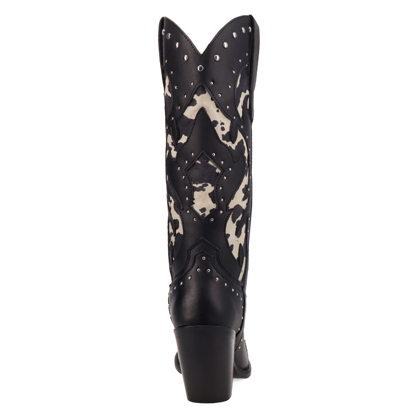Dingo Ladies Untamed Black Cow Print Leather Boot DI2463-MU15