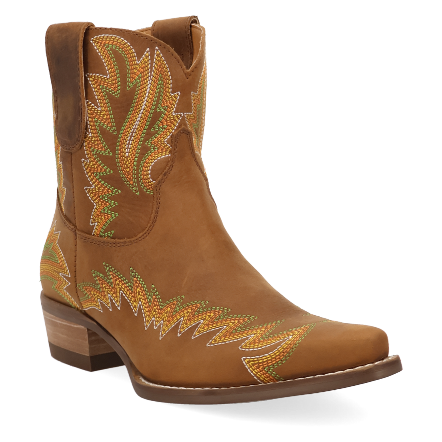 Dingo Ladies Laurel Brown Leather Western Bootie DI2464-BN