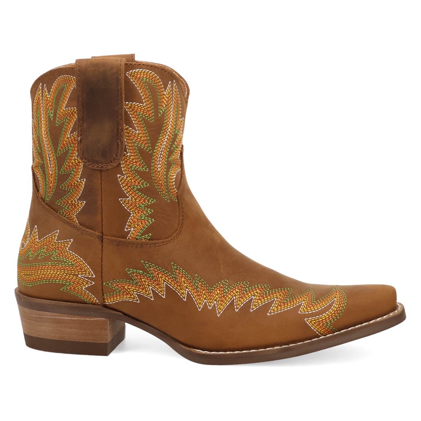 Dingo Ladies Laurel Brown Leather Western Bootie DI2464-BN
