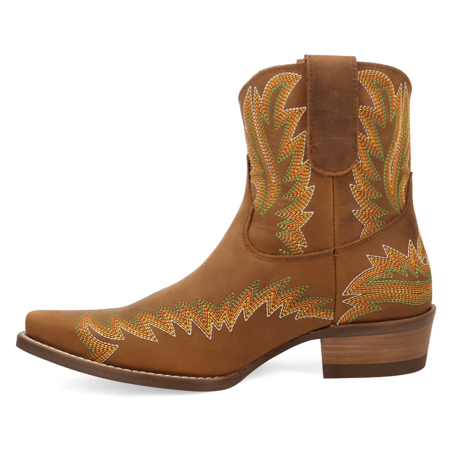 Dingo Ladies Laurel Brown Leather Western Bootie DI2464-BN