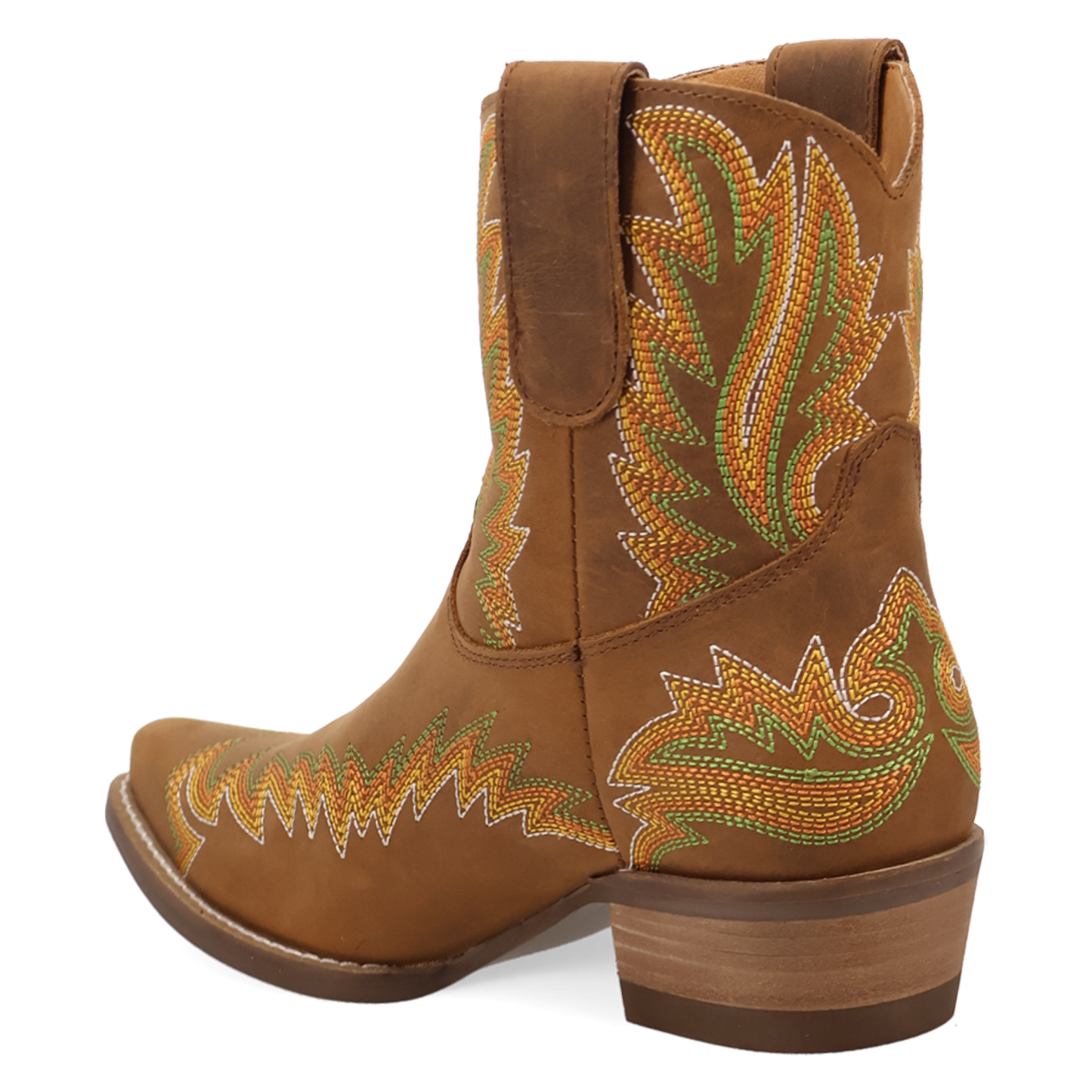 Dingo Ladies Laurel Brown Leather Western Bootie DI2464-BN