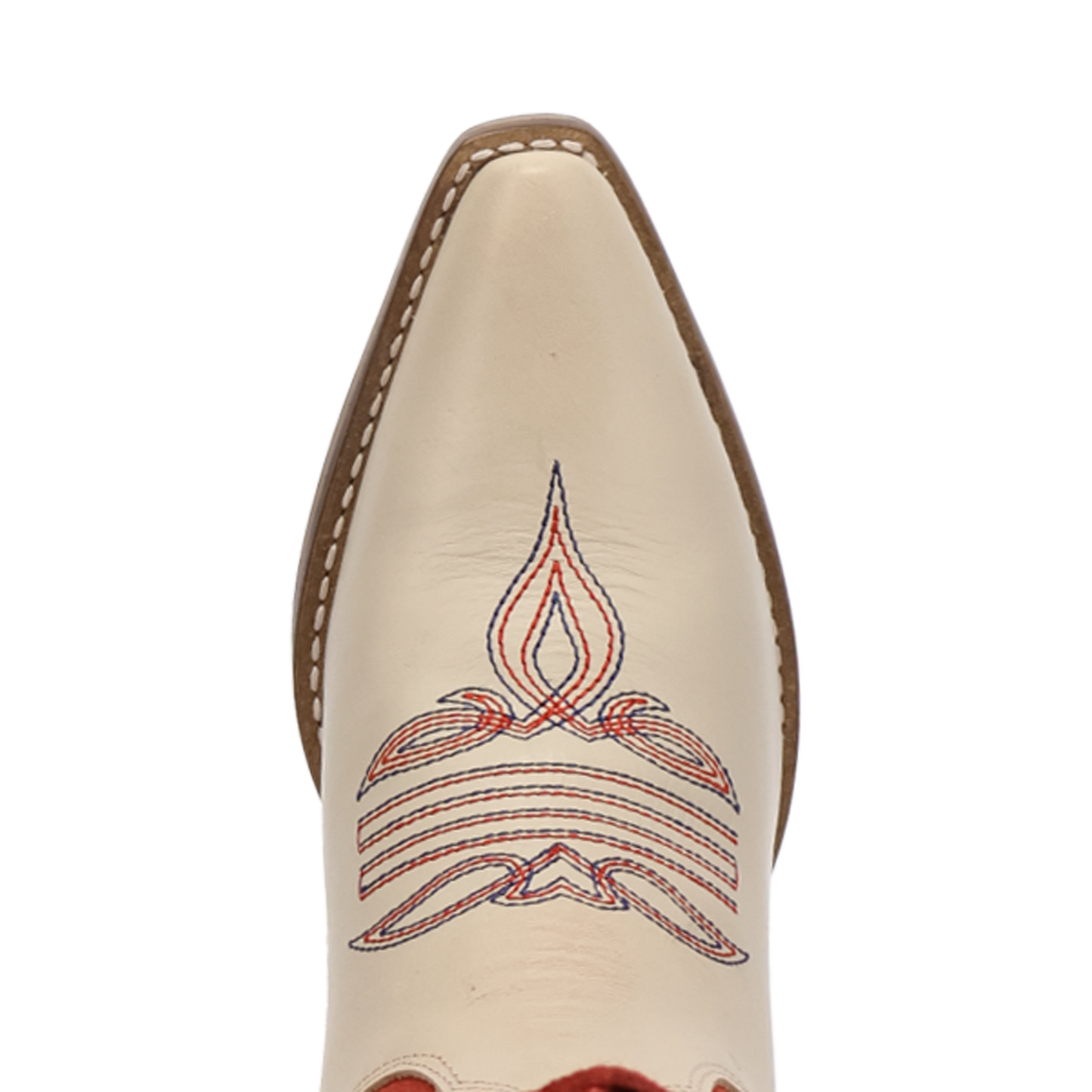 Dingo Ladies Wild n' Free Fringe White Leather Snip Toe Boot DI2476-MU
