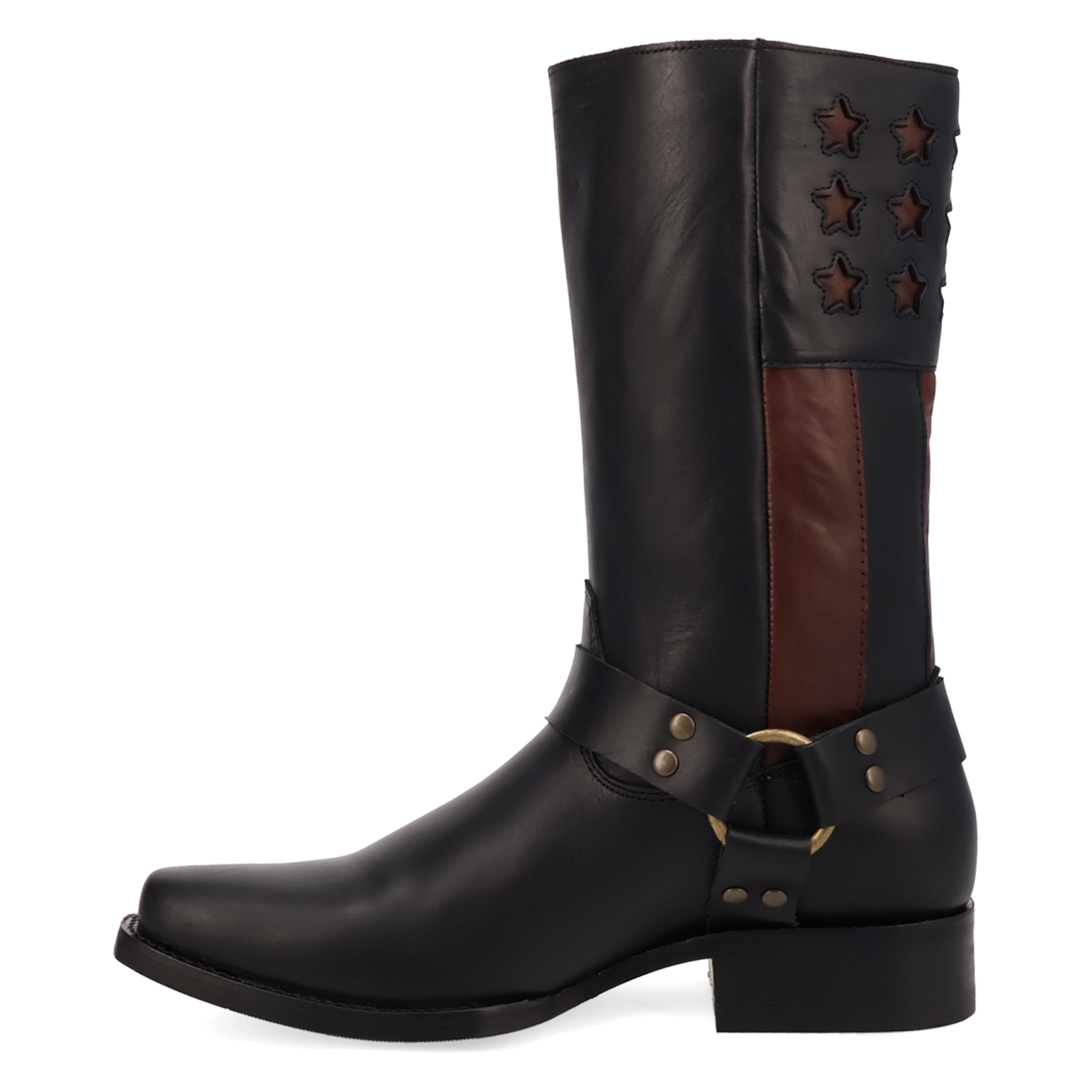 Dingo Men's Patriot Black Leather Harness Western Boot DI2609-BK