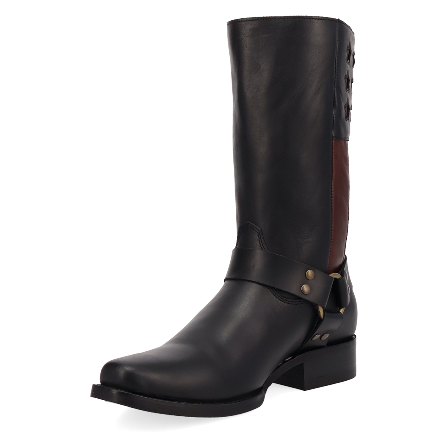 Dingo Men's Patriot Black Leather Harness Western Boot DI2609-BK