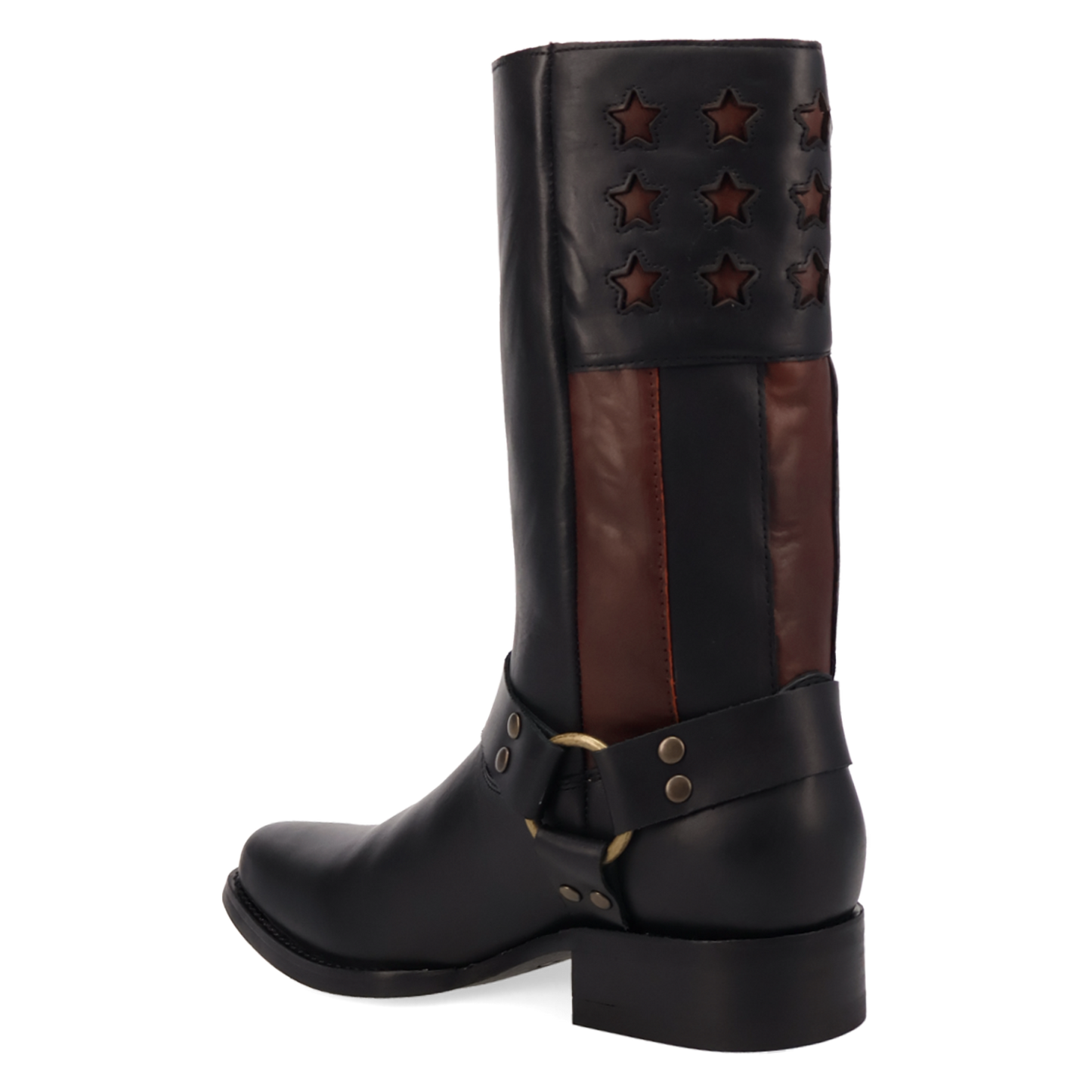 Dingo Men's Patriot Black Leather Harness Western Boot DI2609-BK