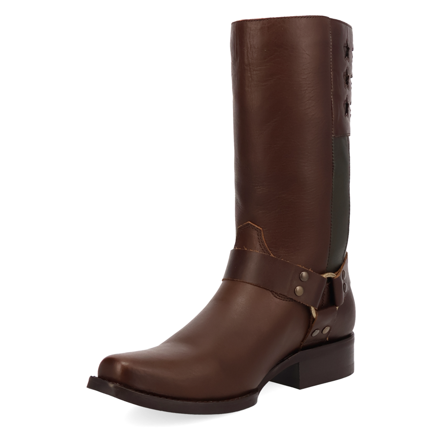 Dingo Men's Patriot Brown Leather Harness Western Boot DI2609-BN