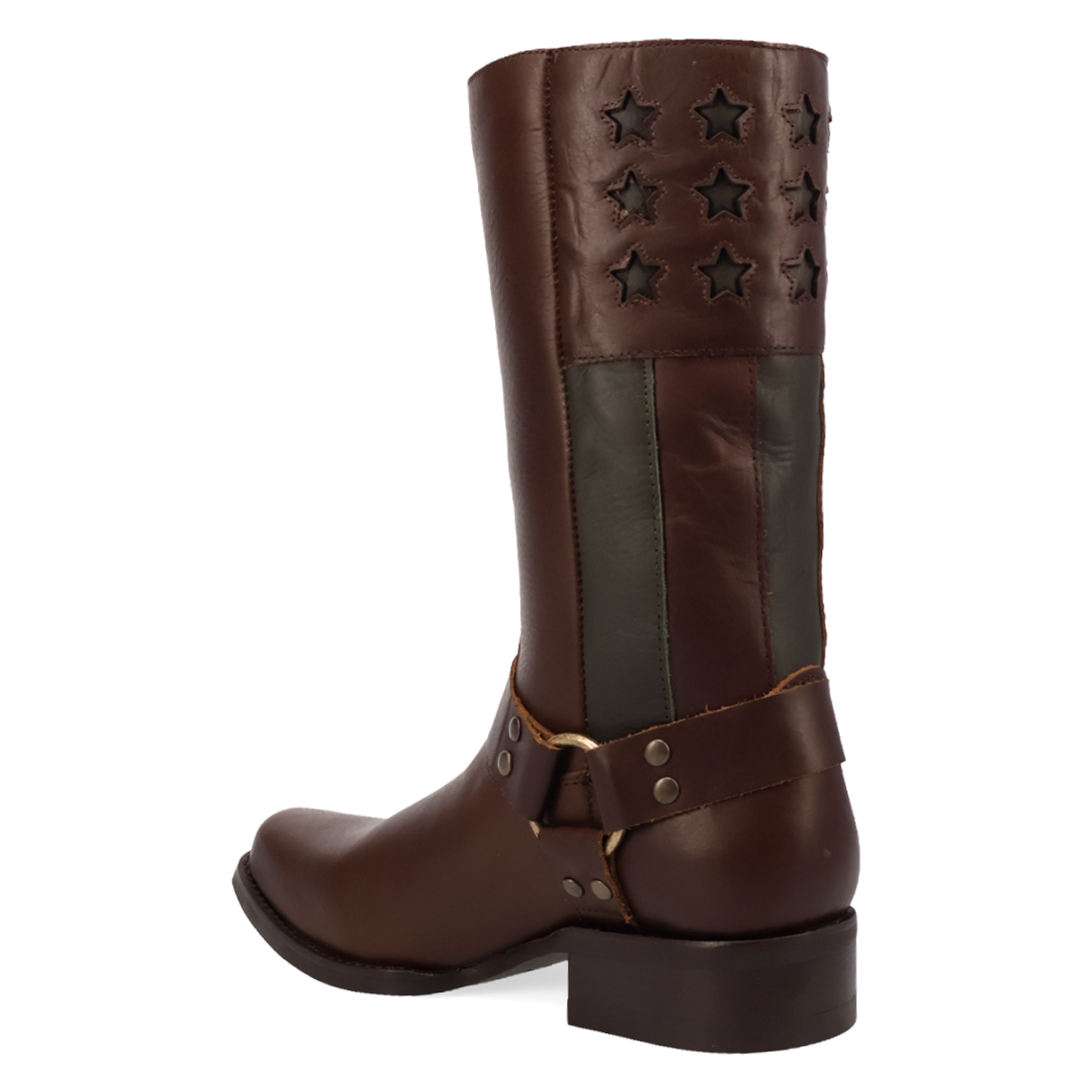 Dingo Men's Patriot Brown Leather Harness Western Boot DI2609-BN