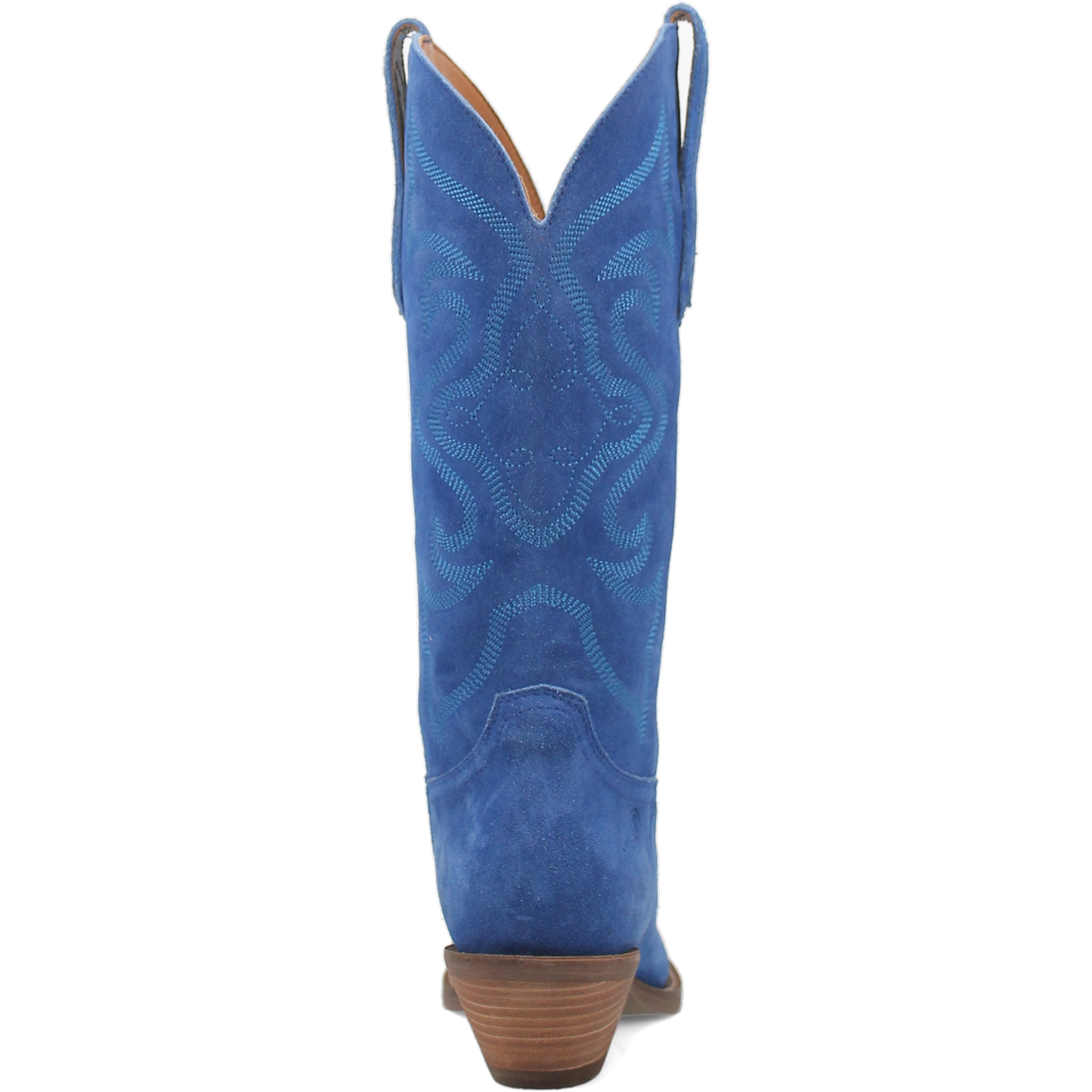 Dingo Ladies Out West Blue Suede Leather Snip Toe Boot DI920-BL