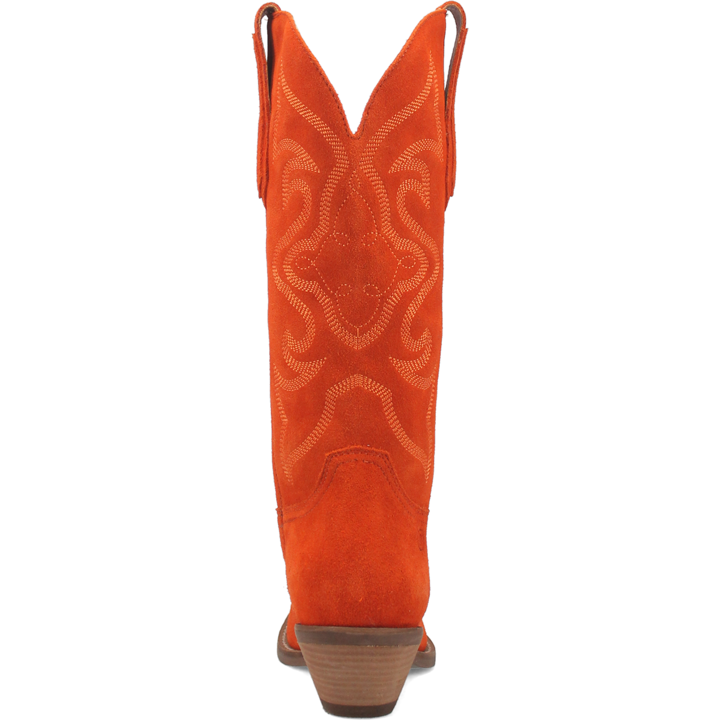 Dingo Ladies Out West Orange Suede Leather Snip Toe Boots DI920-OR
